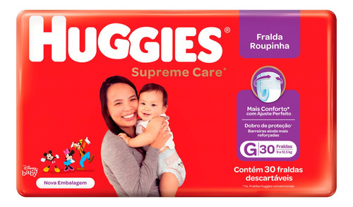 Fralda Infantil Huggies Roupsupcare30u G Gênero Sem gênero Tamanho Grande (G)