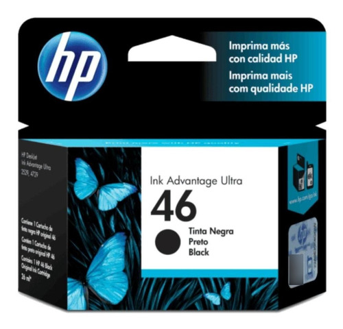 Cartucho Hp 46 Negro 165pag (cz637al)