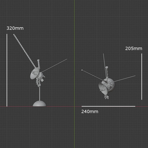 Imagem 7 de 7 de Modelo Miniatura Da Sonda Espacial Voyager.