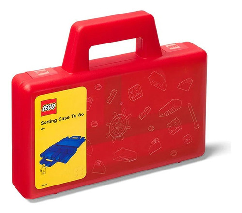 Lego Estuche Separador Maletin Color Rojo
