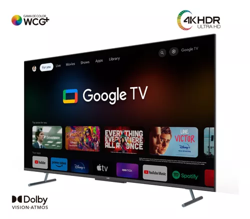 Televisor SMART TV KALLEY 50 Pulgadas 4K UHD QLED K-ATV50UHDQW -  Compucentro