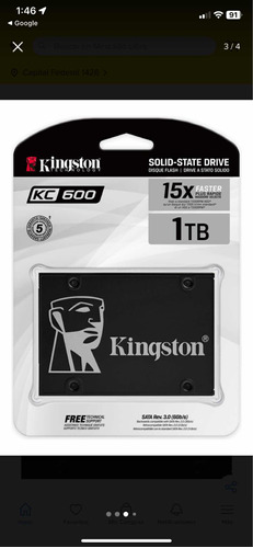 Disco Ssd Kingston Kc600 1tb