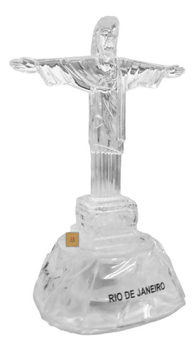 Cristo Redentor Tipo Cristal Com 14cm Sem Luz