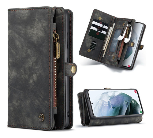 Funda De Piel Universal Extraíble Wallet Para Samsung