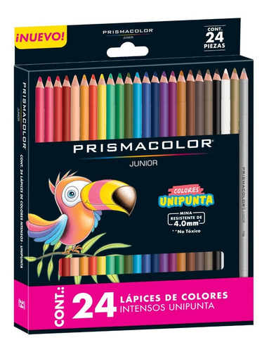 Imagen 1 de 8 de Colores Prismacolor Junior Redondos Caja X24 Punta 4mm
