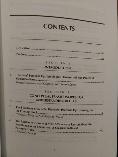 Teachers Personal Epistemologies (epistemología Personal)