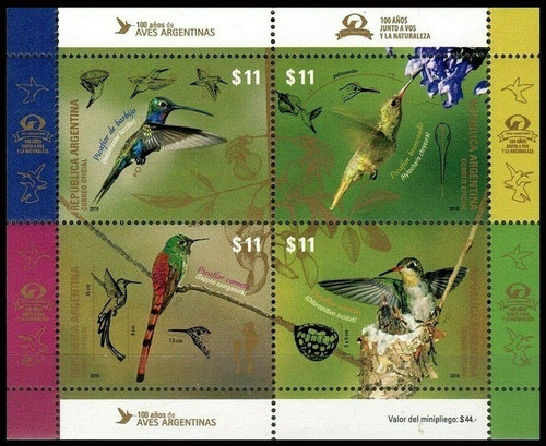 Fauna - Aves - Argentina 2016 - Block Mint - Gj Hb 262