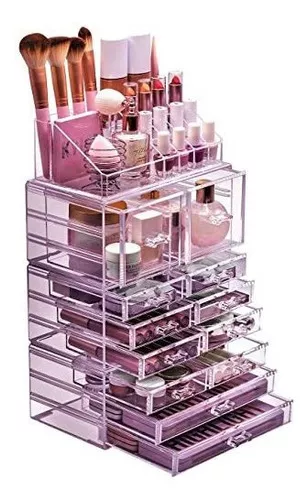 Cosmetiquero Organizador De Maquillaje Acrilico Grande