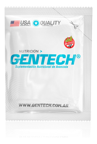 Gentech One Week Whey Protein 7900 Vainilla Sobres 7u X 25g