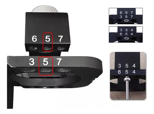 Kit Localizador Perforado Para Puertas De 35 Mm