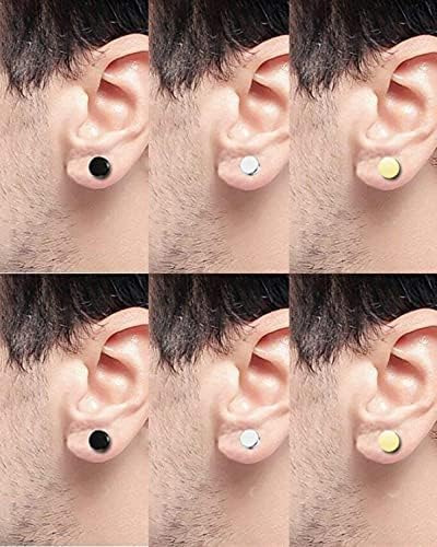 Pendientes De Tuerca Con Parte Trasera Plana Para Hombres Y