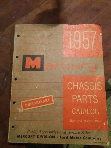 Catalogo Mercury 1957 Partes Chasis
