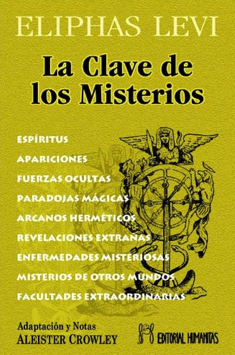 La Clave De Los Misterios, De Eliphas Levi. Editorial Humanitas, Tapa Blanda En Español, 2000