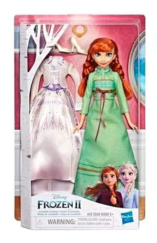 Frozen 2 Ana Arendelle Fashion Con Trajes E6908 Hasbro