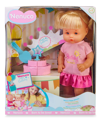 Nenuco Feliz Cumpleaños Muñeca Con Pastel De Cumpleaños, Lin