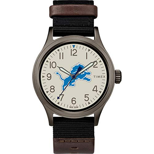 Reloj Timex Twzfliomb Nfl Clutch Detroit Lions Para Hombre