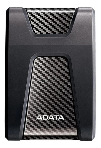 Imagen 1 de 3 de Disco duro externo Adata DashDrive Durable HD650 AHD650-1TU3 1TB negro