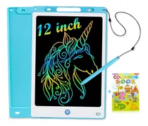 Comprar 12 In Lcd Pizarron Magico Tableta De Escritura Dibujo Copyboard, Rte Infantil Juguete Educativo Portátil, Pantalla A Color Para Creación, Reutilizable, Borrable, Lleva Un Cuaderno De Dibujo Para Bebé