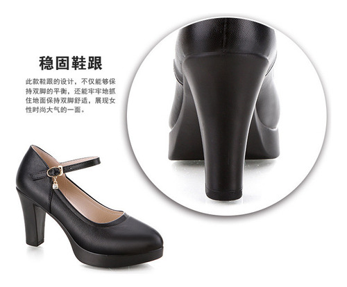 Tacones Altos Negros Con Punta En Punta Para Mujer