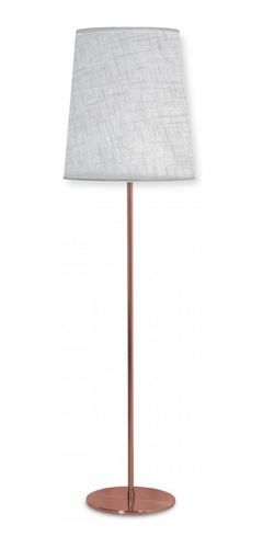 Imagen 3 de 5 de Lampara De Pie Chocolate Pantalla Conica Grande Marron Claro
