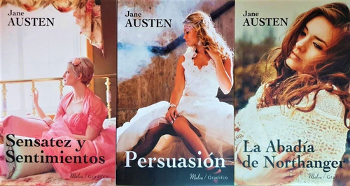 3 Libros Jane Austen Gradifco Sensatez + Persuasión + Abadía
