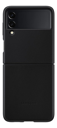 Funda Samsung Galaxy Z Flip 3 Cuero Negro