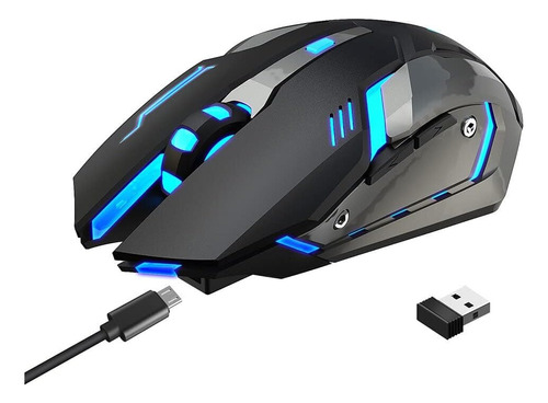 Sanoxy Gaming Mouse 5 Botones Usb Inalámbrico Luminoso Led Y