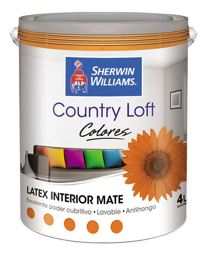 Latex Int Color C.loft Naranja 4l