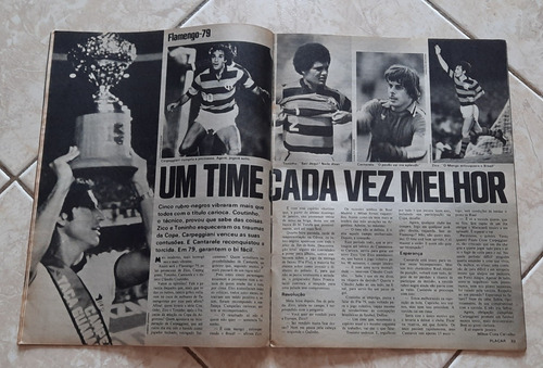 Revista Placar 451 Flamengo Pôster Bahia (Usado)