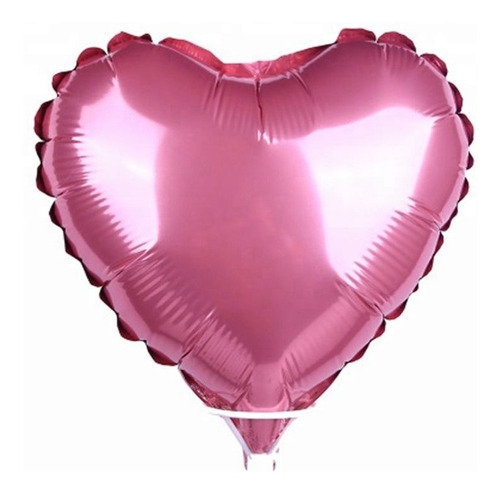 200 Globos Metálicos Corazón 18 Pulgadas 45cm Varios Colores