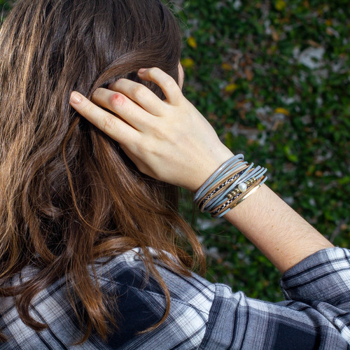 Pulsera Mujer Multipulsera Con Broche De Cierre Wb09
