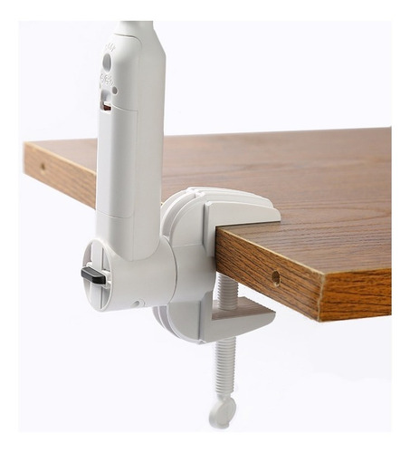 Imagem 5 de 10 de Lupa De Bancada Aumento 2x 5x Clip Ou Mesa Com Luminária Led