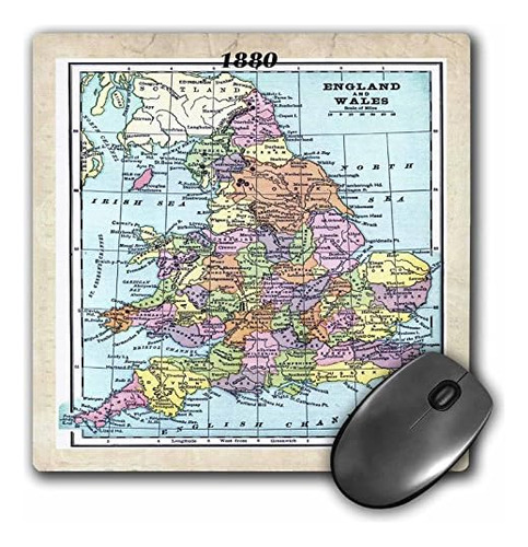 Llc 8 X 8 X 0.25 Inches Mouse Pad, 1880 Map Of England ...