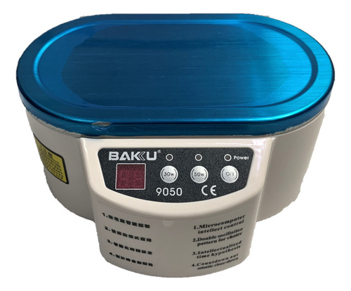 Lavadora Limpiadora Ultrasonica Digital Blanca Baku Bk-9050