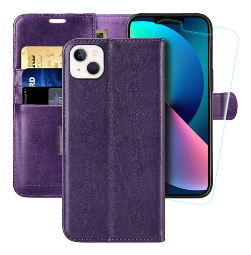 Funda Funda Protectora De Pantalla Para iPhone Morado