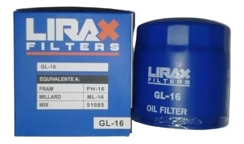 Filtro De Aceite Gl-16 Marca Lirax