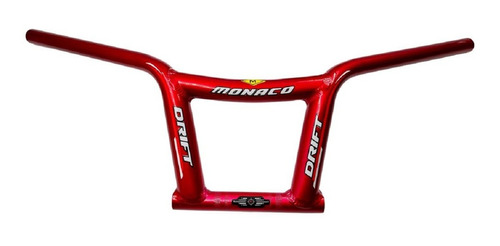 Manillar Monaco Drift Alto Original Aluminio Premium Rojo