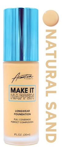 Base de maquillaje líquida Arantza Cosmetics Make It Happen Hágalo realidad tono nueva colección-a4 natural sand - 30mL