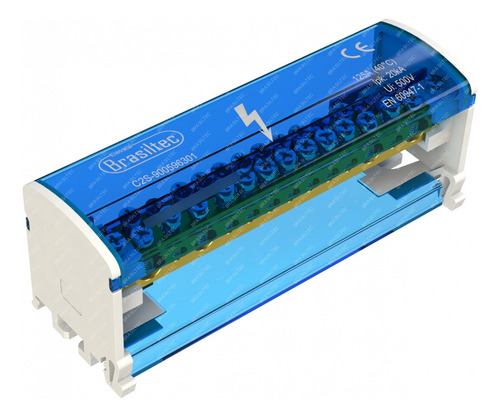 Bloco De Distribuição Modular 2 Barramentos X 15 Conexões
