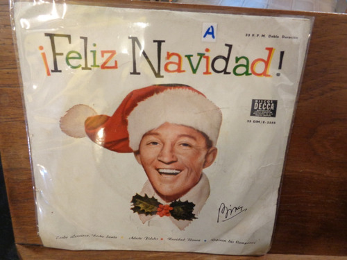 Bing Crosby Feliz Navidad Disco Simple Ep Vinilo  D