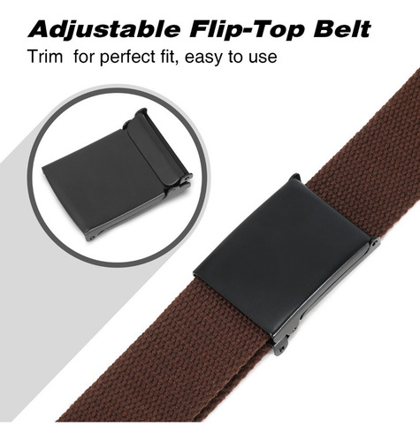 Zt Cinturón Casual Hombre Cinto Elástico Nylon Con Hebilla