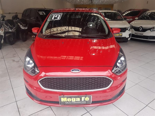 Ford Ka Hatch 1.0 Se Plus Vermelho Completo 2019 Doc Ok