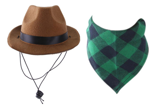 Disfraz De Vaquero Para Mascotas, Sombrero Compatible Con