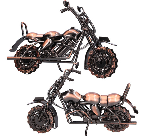 Modelo De Motocicleta Retro Toys, Tamaño Grande, Bronce, Clá