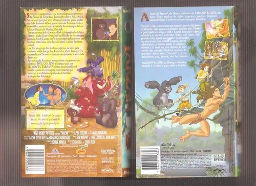 Filme Vhs Tarzan Desenho - Dublado, Filme e Série Disney Usado 48443603