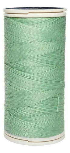 Caja 12 Pzas Hilo Poliéster Liso 3 Cabos Fibra Corta Coats Color T6980-0219 Verde Pistache Intenso