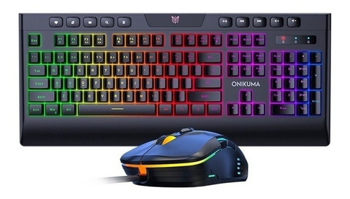 Kit Gamer Onikuma Teclado G21 + Mouse Cw902 Rgb Negro