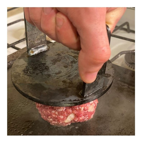 Imagen 3 de 4 de Prensa Hamburguesa Smasher 11 Cm Smash Pisa Burguer Broksol