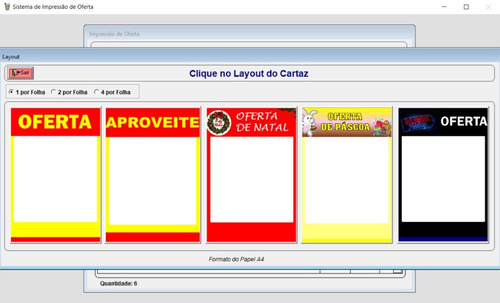 Sistema De Cartaz De Oferta E Promoções No Formato A4