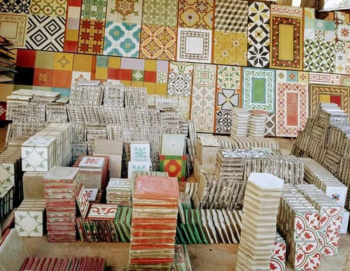Mosaicos Calcáreos,lisos Y Con Dibujos
